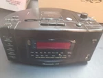 CHRONOMATIC-305 Am Fm Clock Radio Alarm Cassette Tape Recorder Works. Fixed Price $14.85.