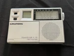 Grundig Traveller Ii Pe 7 Band Radio W/ Box, Manual, Case Silver. Fixed Price $49.00.
