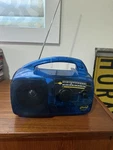 Freeplay Self Powered & Solar Radio Am/fm Wind Crank Up Transparent Blue - Read. Fixed Price $19.99.