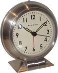Westclox Classic Alarm Clock Nickel Finish & Dome Glass Lid # 90010A Ne. Fixed Price $19.99.