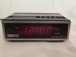 Vintage Spartus Model 1108 Wood Grain Alarm Clock 80S. Fixed Price $10.00.
