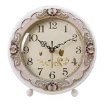 Justup Vintage Table Clock, Retro Non-ticking European Style Beside Mantle De.... Fixed Price $47.19.