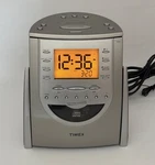 Timex Nature Sounds Cd Radio Alarm Clock T618T No Backup Battery Cover. Fixed Price $39.99.