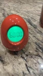 Brookstone "bob" 5-IN-1 Wobble Clock Red Orange No Box Timer Egg. Fixed Price $13.99.