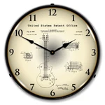 Gibson Les Paul 1955 Patent, Lighted Backlit Led Wall Clock Free Shipping. Fixed Price $169.95.