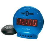 Sonic Alert Bomb SBB500SS Vibrating Alarm Clock Turquoise. Fixed Price $64.99.
