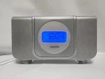 Capello CR25 Cd Dual Alarm Clock Gray Radio Sleek Slim Am/fm Portable Tested. Fixed Price $24.87.