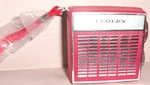 Vintage Lloyd's 6K87D Red Six Transistor Pocket Am Radio Japan W/ Box & Earphone. Fixed Price $44.99.