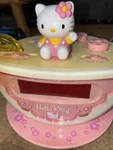 Hello Kitty Teacup Alarm Clock Radio Sanrio Emerson HK155 Pink White Vintage. Fixed Price $100.00.