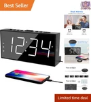 Digital Clock Led Large Display Dual Alarms Usb Charging Snooze For Home. Fixed Price $20.99.