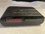 Sony Dream Machine Am/fm Radio Alarm Clock Model ICF-C243 Tested -no Battery Lid. Fixed Price $8.99.