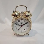 Bulova Twin Bell Alarm Clock B8124 Gold Tone Keywind Desk Timepiece Vtg Style. Fixed Price $15.97.