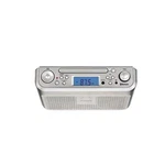Elite PKCR2713AMZ Under Counter Cd Player With Clock Radio And Bluetooth, Silver. Fixed Price $56.78.