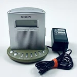 Sony ICF-C713 Fm/am Bands Clock Radio Tested All Functions Work Silver. Fixed Price $19.99.