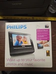 Philips Clock Radio, Black, Model# AJL308. Fixed Price $35.00.