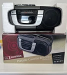 Vintage Emerson PS6428 Portable Cassette Tape Player Recorder Am/fm Radio. Fixed Price $28.35.
