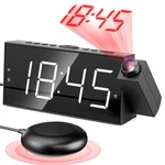 Projection Digital Alarm Clock With Shaker For Bedroom, Extra Loud .... Fixed Price $40.73.