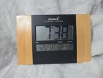 Skyscan Atomic Clock Wireless Digital Wood Grain Wall Mount 86722. Fixed Price $27.91.