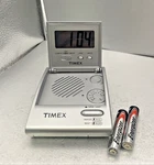 The Timex Flip Top Travel Alarm Clock Am/fm Portable Radio Model T315S Tested. Fixed Price $29.98.