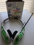 Suntone Transparent Am Fm Radio Headphones Green Y2K Headset Tested Works. Fixed Price $150.00.