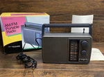 Vintage Realistic Am/fm Portable Radio 12-726 W/ Box Manual Near Mint Tested. Fixed Price $24.00.