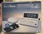 Sonic Alert Rise Shine Alarm Clock & Notification Hub W/ Bed Vibration SBT625. Fixed Price $39.99.