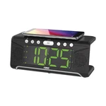 Dual Alarm Clock With Mobile Phone Qi Wireless Charging Function. Fixed Price $22.00.
