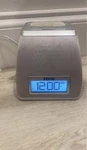 Ihome IP21 Alarm Clock Radio Dock Aux Input Digital Display Silver Modern. Fixed Price $10.00.