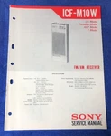 Sony ICF-M10W Fm/am Receiver Original Service Manual Schematic M016X. Fixed Price $27.95.