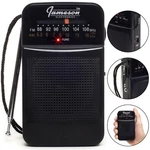 *open Box* Jameson Electronics Am/fm Pocket Portable Battery Operated Radio-blk. Fixed Price $14.95.