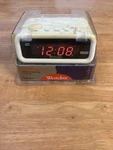 Westclox Meteor Bone Digital Alarm Clock Snooze & Battery Back Up - Vtg. Fixed Price $25.00.