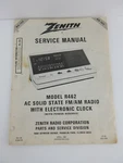 Zenith RA104 R462 Fm Am Clock Radio Service Manual. Fixed Price $12.45.