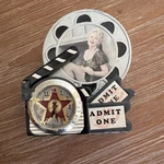 Marylin Monroe Mini Desk Clock By Mz Berger 2010 Untested. Fixed Price $14.99.