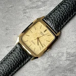 Seiko Dolce Quartz Dress Watch Men Analog Display 27MM Gold Dial Defect. Fixed Price $173.09.