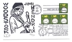 3762 10C American Clock, Coil, David Curtis Dual Cancelled Fdc. Fixed Price $7.50.