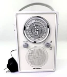 Crosley Mockingbird CR3034A-WS Portable Am/fm Bluetooth Radio, White, Retro. Fixed Price $45.00.