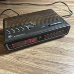 Vtg Ge 7-4612B Am/fm Digital Clock Radio Woodgrain 80S Alarm Works. Fixed Price $19.99.