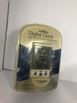 Oregon Scientific Wired Thermometer Digital Alarm Clock Indoor / Outdoor THT312. Fixed Price $35.00.