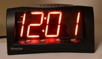 Westclox Red Digital Display Model 66705 Alarm Clock Large Numbers Tested Works. Fixed Price $9.99.