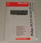 Operating Instructions Philips Car Stereo DC315, DC342, DC345. Fixed Price $11.51.