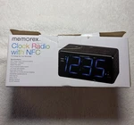 Memorex Auto Set Bluetooth Clock Radio Alarm With Nfc (MC8328B). Fixed Price $23.99.