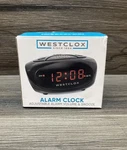 Westclox 70044A Black Plug-in Led Display Electric Alarm Clock. Fixed Price $12.99.