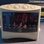 Vtg General Electric Digital Alarm Clock Radio Model 7-4806A Tested Discolor. Fixed Price $25.99.