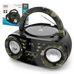 Pyle Camouflage Portable Cd Player Boombox Bluetooth 5.0 Stereo Speaker System. Fixed Price $159.88.