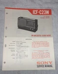 Sony ICF-C23W Fm-am Digital Clock Radio Original Service Manual Schematic L065. Fixed Price $27.95.