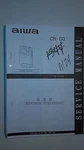 Aiwa CR-D3 Service Manual Original Repair Book Stereo Tape Player Radio. Fixed Price $19.98.