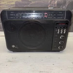 Super Radio Long Range Am/fm Black 7-2887A Works Great And Loud #3399. Fixed Price $33.00.