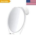 Anti-fog Round Shower Mirror With Suction Mount Perfect For Shaving & Skincare. Fixed Price $27.89.