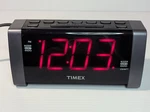 Timex T235Y Dual Alarm Am/fm Clock Radio Black & Grey Trim W/ Jumbo Red Numbers. Fixed Price $9.50.