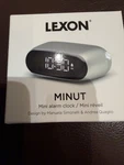 Lexon Minut Mini Compact Alarm Clock With Va Lcd Screen, Gray New Sealed. Fixed Price $64.40.